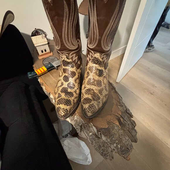 Tony Lama Anaconda Cowboy Boots - Picture 5 of 6